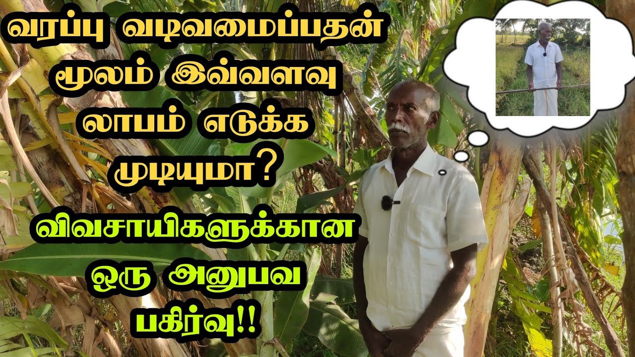 வயல்களில் வரப்பு வடிவமைப்பதன் மூலம், விவசாயிகள் தங்கள் வருமானத்தை பெருக்கி கொள்ளமுடியும்!!