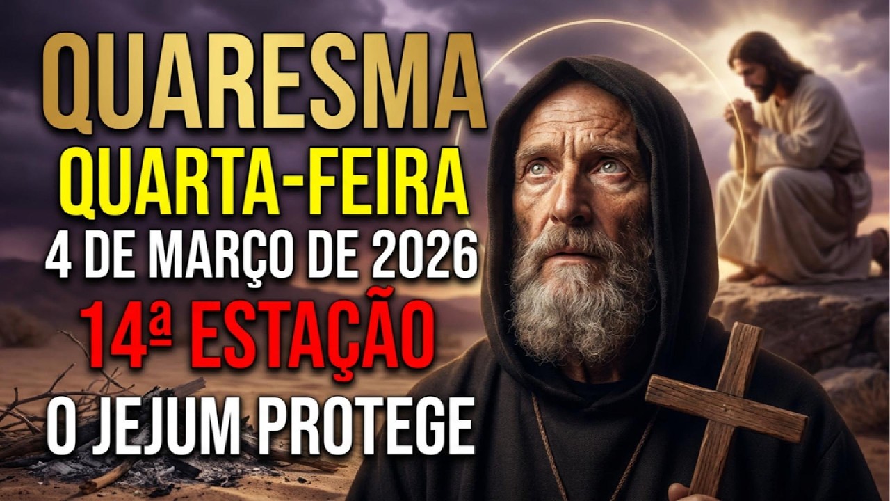 HOJE 4 DE MARÇO NA 14ª ESTAÇÃO DA QUARESMA SÃO BENTO REVELA: O jejum protege