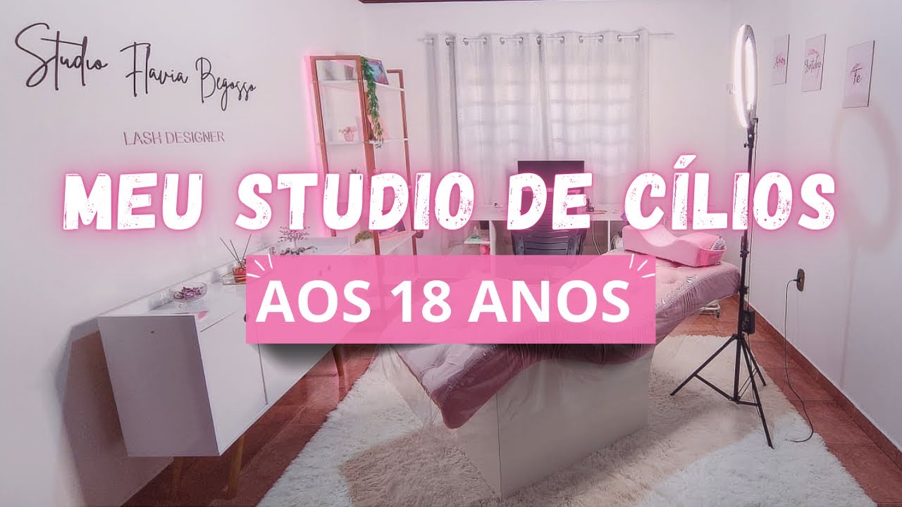 TOUR pelo meu STUDIO DE CÍLIOS em CASA! 🩷