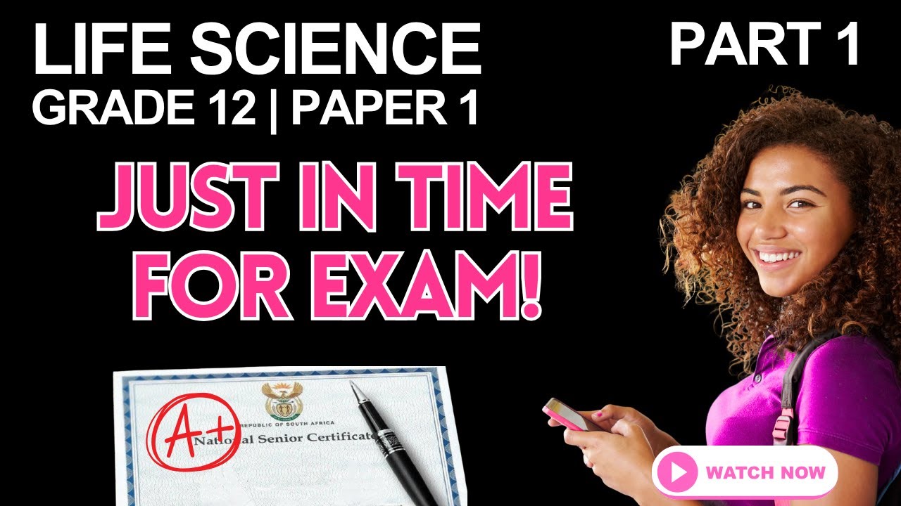 Life Science | Grade 12 | Paper 1 Revision - Just in Time for Exam! | Part 1 (NSC/CAPS)