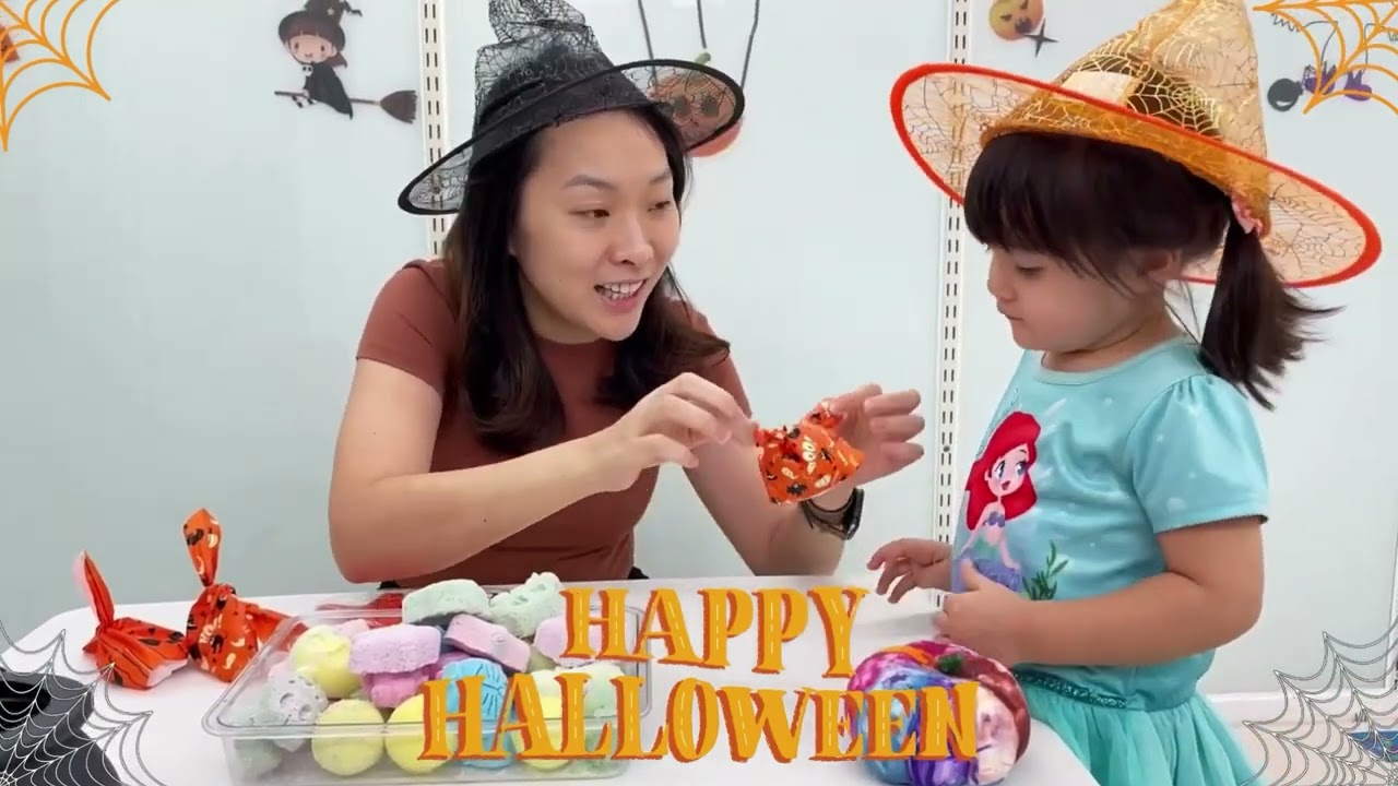 Halloween Event - Spooky Bath bombs Craft - The English Chat #halloweenparty #englishplaygroup #hk
