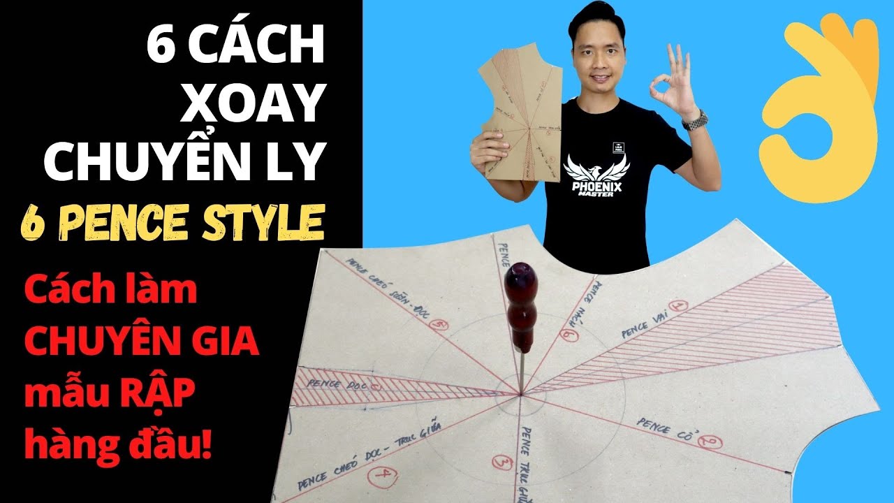 6 C&aacute;ch XOAY CHUYỂN LY CHUẨN của VŨ TRẦN ĐỨC HẢI/ How To: Dart Manipulation (Pattern Cutting)
