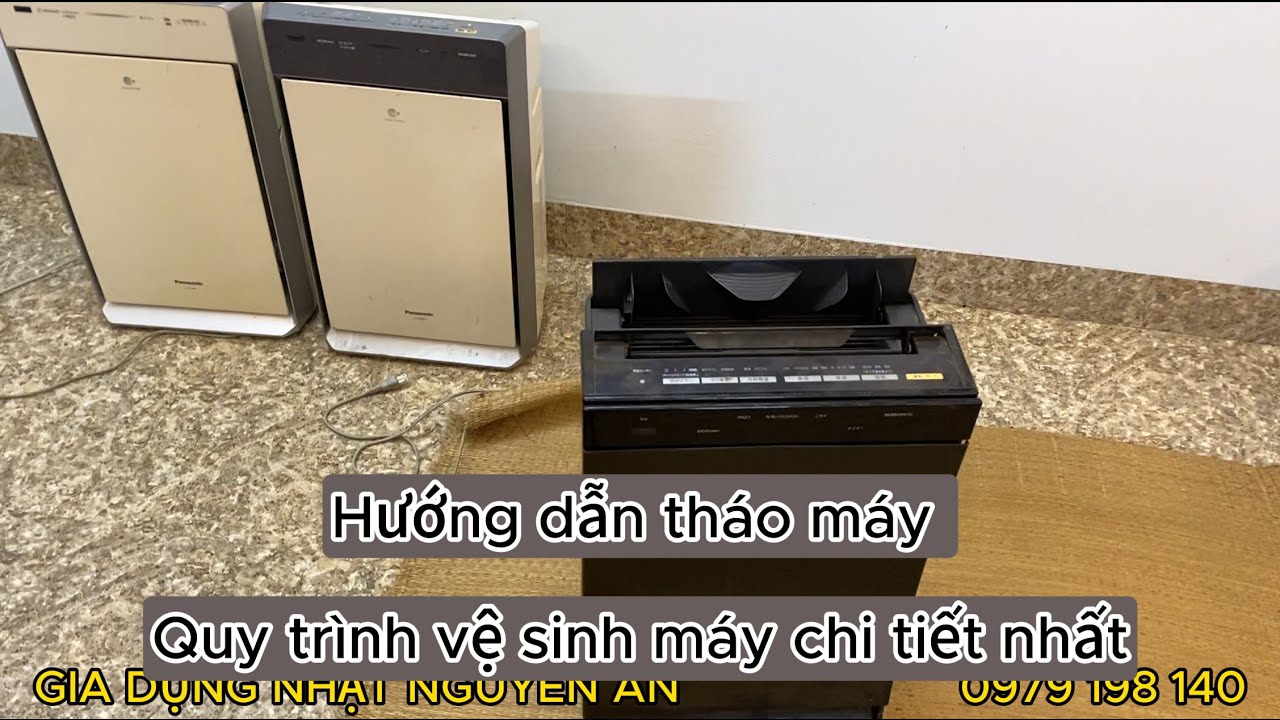 Hướng dẫn tháo máy lọc không khí Panasonic mặt cong và vệ sinh máy chi tiết nhất #maylockhongkhi