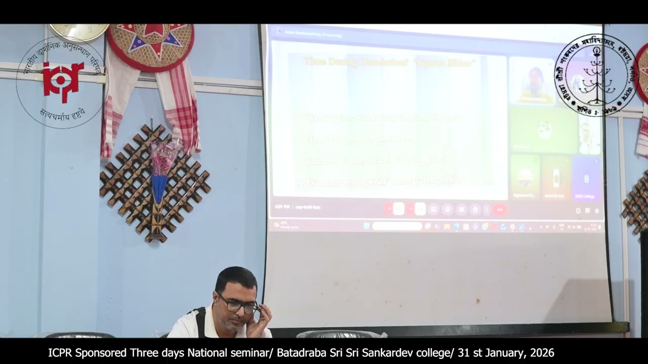 Philosophy,Online Paper Presenter 1, ICPR Sponsored NS, BSSS College