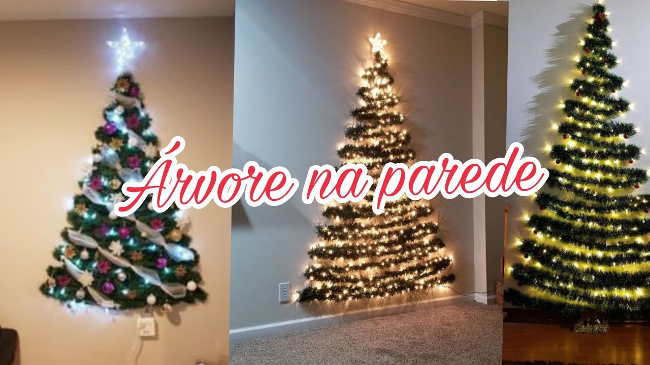 &Aacute;rvore de Natal na parede/ inspira&ccedil;&otilde;es