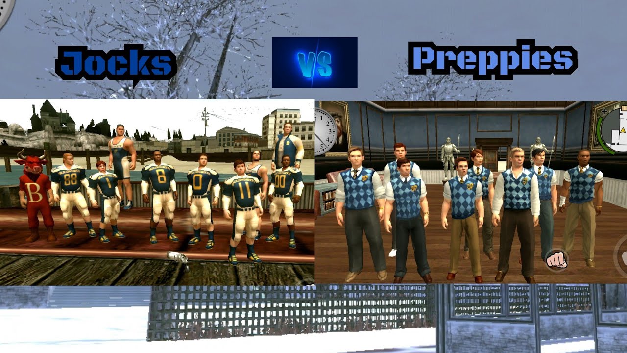Bully A E - Jocks W/Mascot&Bob VS Preppies (III - Fights) (Full HD)