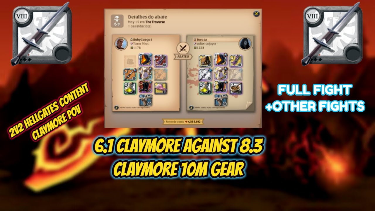 WE BEATED AN 8.3 CLAYMORE AT 2V2 HELLGATES-ALBION ONLINE