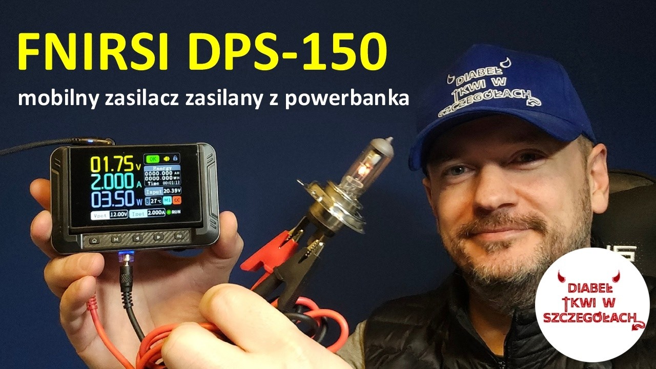 Szybko o programowalnym mobilnym zasilaczu serwisowym FNIRSI DPS-150
