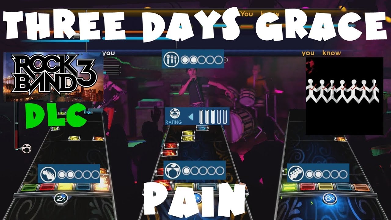 Three Days Grace - Pain - Rock Band 3 DLC Expert Full Band (March 13th, 2012)