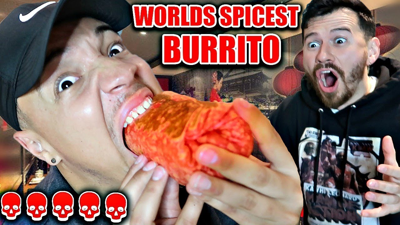 Eating The WORLDS SPICIEST GHOST PEPPER BURRITO!! (1,000,000 + Scoville Units) SPICE FOOD CHALLENGE