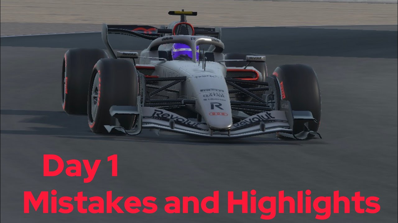 Monoposto 2026 Bahrain testing Day 1 Mistake and Highlights  