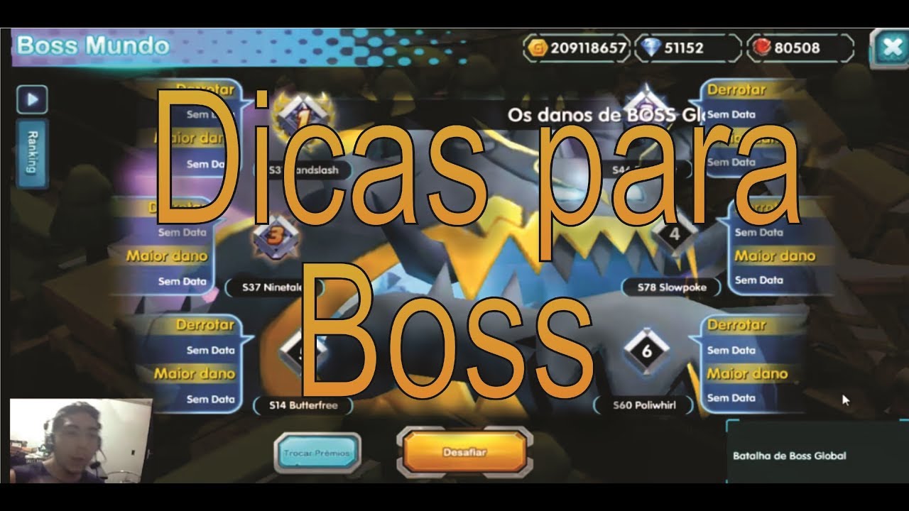 Pocket Contest/ Origens fada # 247 - Dicas para Boss global