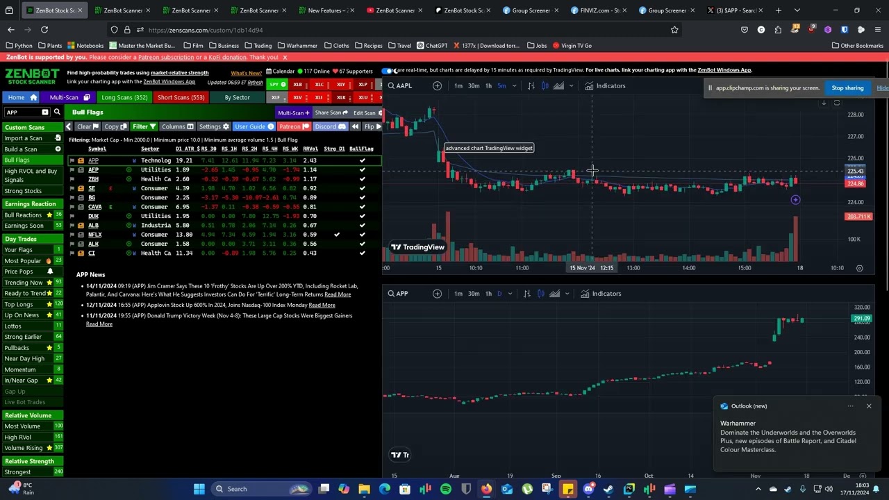 ZenBot Stock Scanner