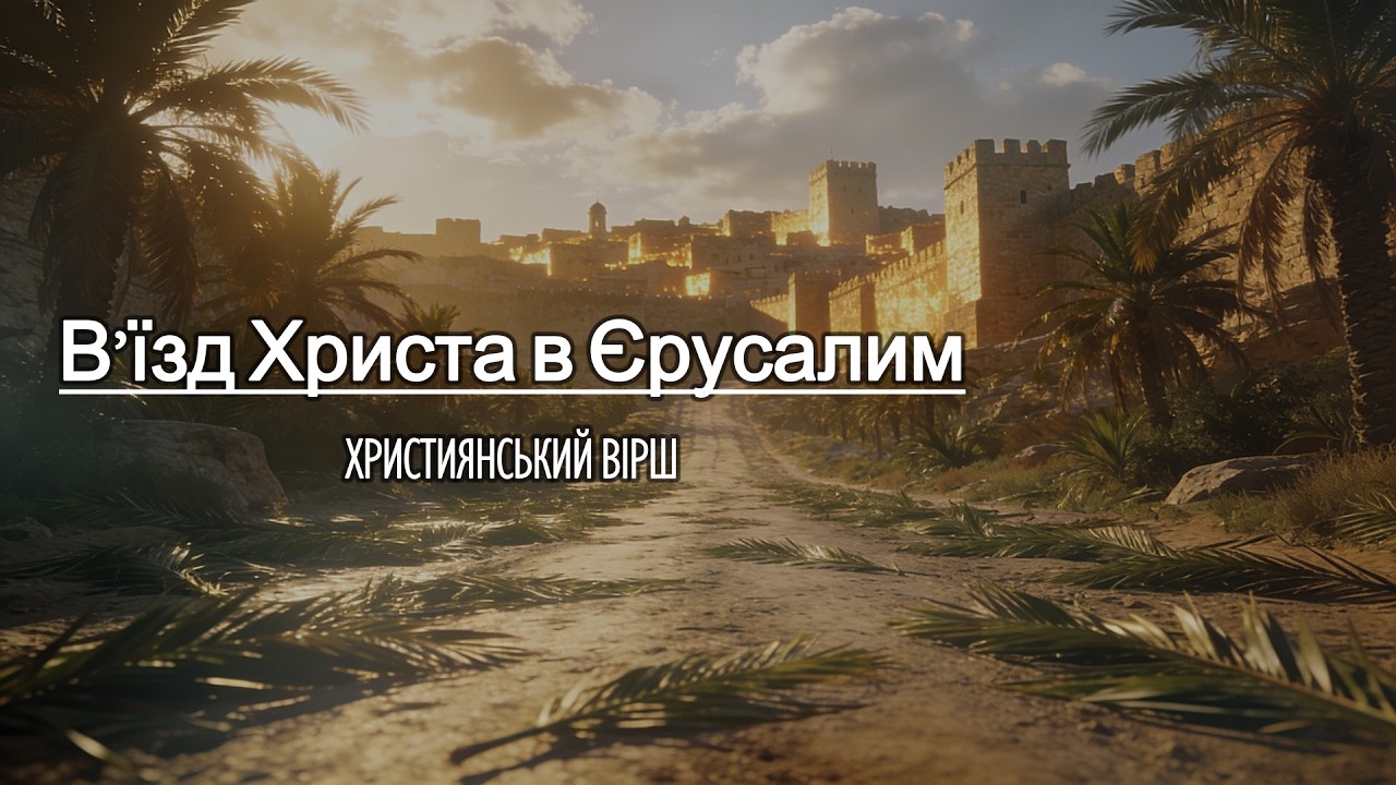 Християнський Вірш - «Могили гріли боки на осонні» В’їзд Христа в Єрусалим | Християнські Вірші