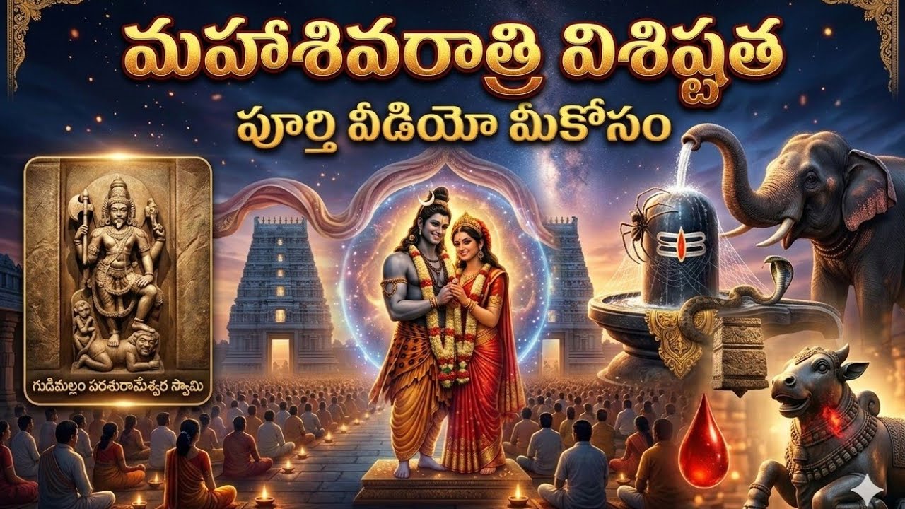 🔥మహాశివరాత్రి విశిష్టత🔱 (పూర్తి కథ తెలుగు లో)