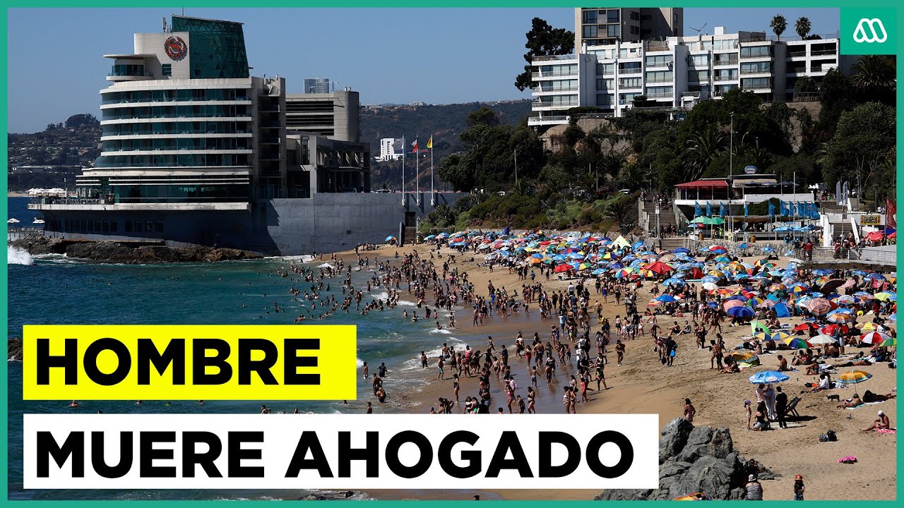 Hombre muere tras ser arrastrado por las olas en Viña del Mar