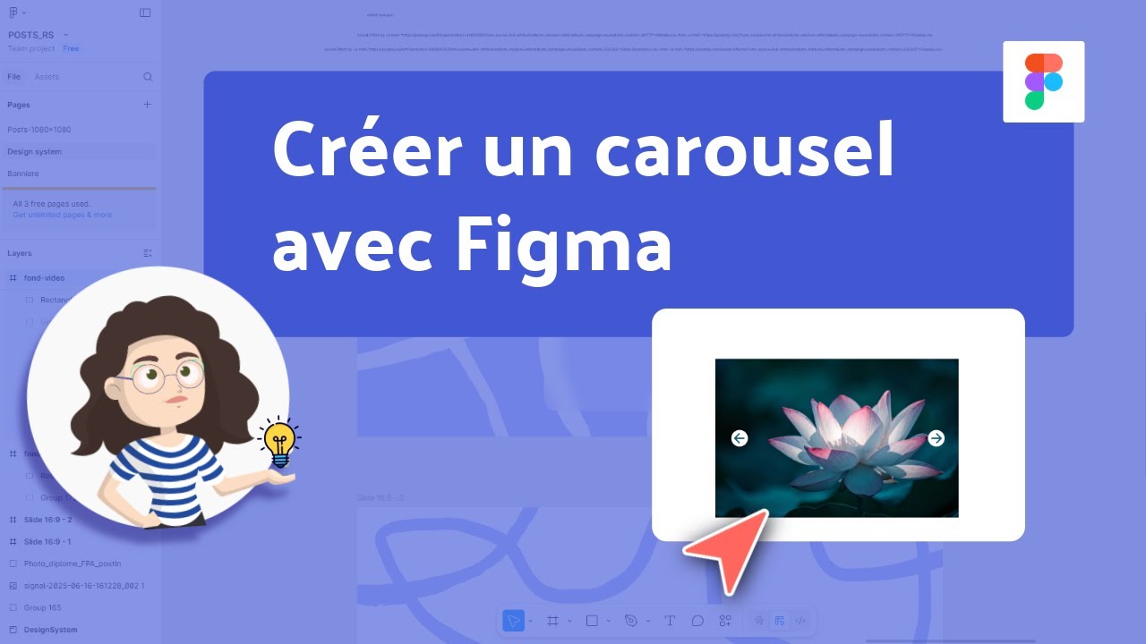 Figma : Créer un carrousel cliquable et un carrousel automatique