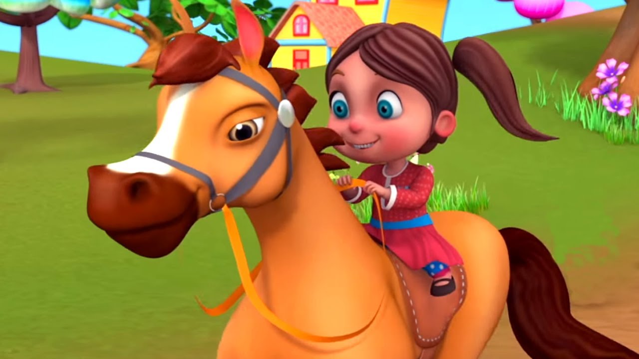 Chal Mere Ghode Chal Tik Tik Hindi Poem | Hindi Rhymes For Children