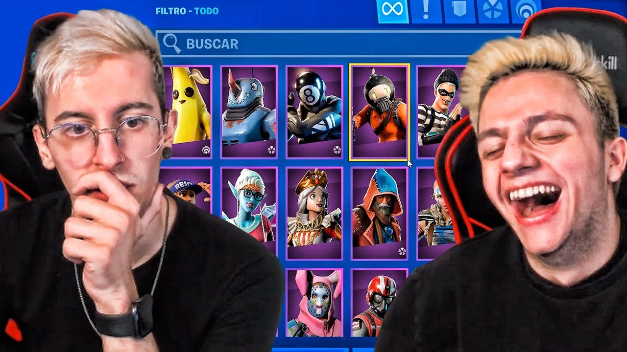 ADIVINA LA SKIN DE FORTNITE CON AMPETER | Robleis