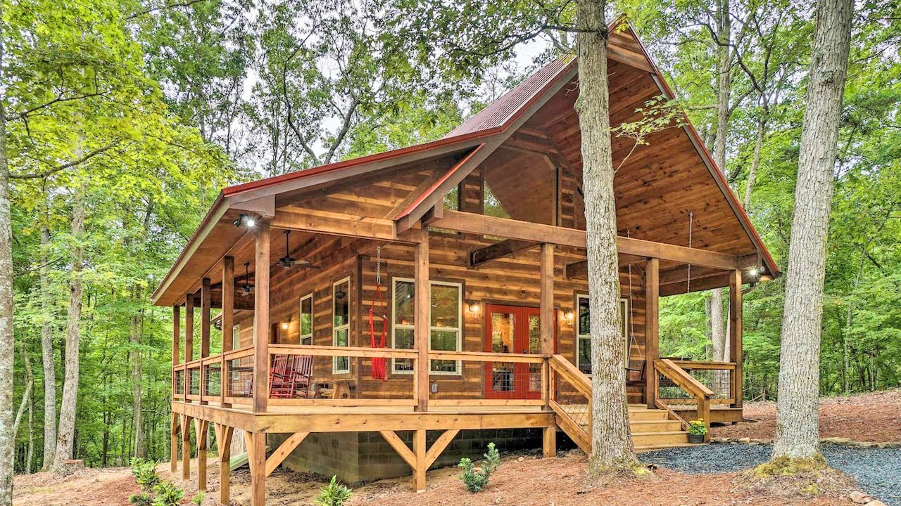 Peaceful Cabin House On 3 Private Acres With Fire Pit | Lovely Tiny House