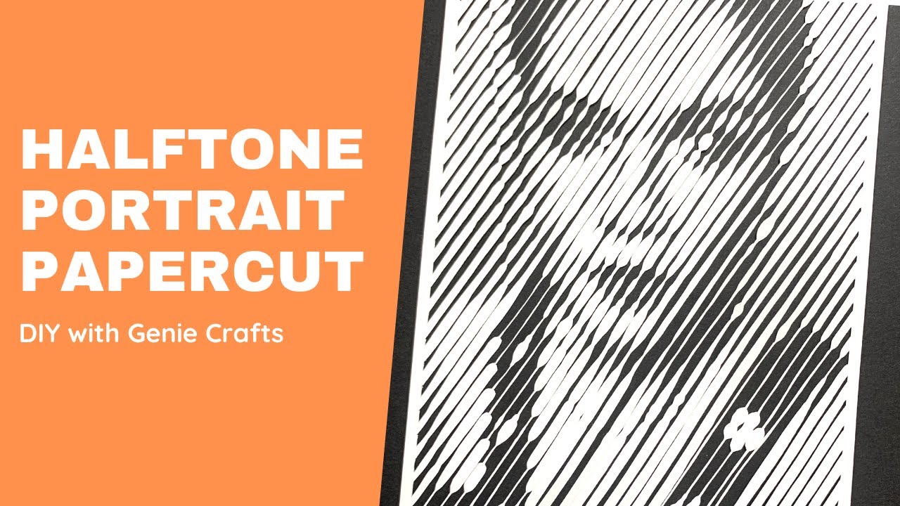 HOW TO MAKE HALFTONE PORTRAIT PAPERCUT | HOW TO MAKE HALFTONE PORTRAIT STENCIL | PAPER ART TUTORIAL