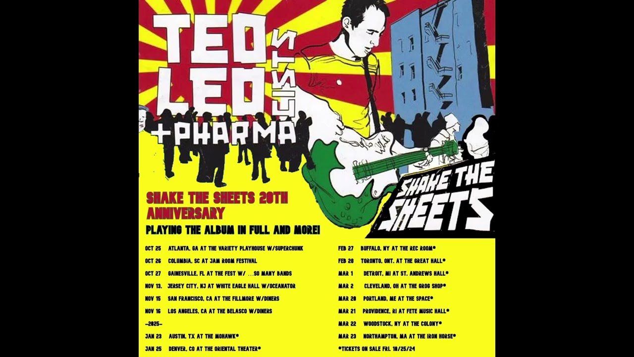 Ted Leo and the Pharmacists: Live on March 2, 2025 at The Grog Shop in Cleveland, OH