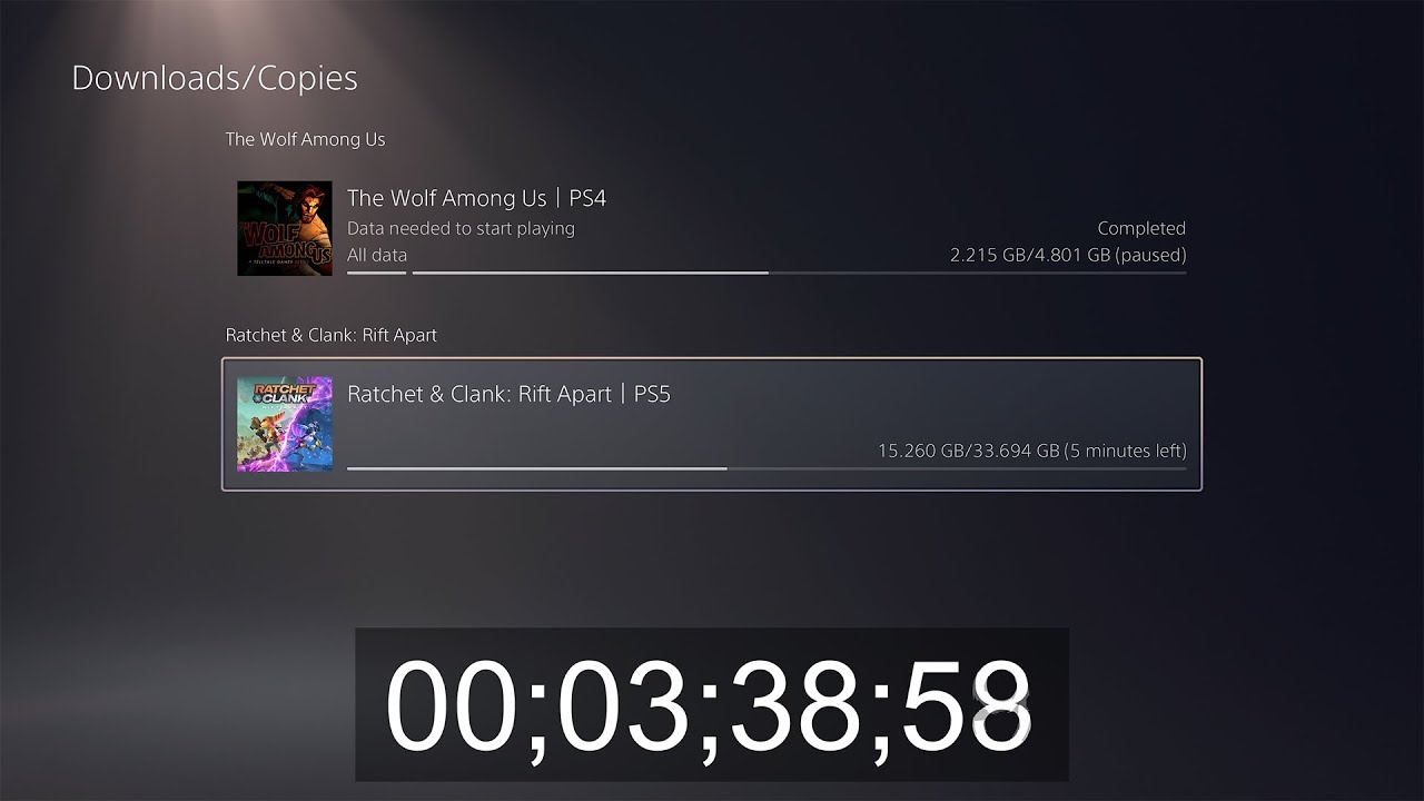 Downloading RATCHET & CLANK RIFT APART at 1000Mbps on PS5 (Tata Sky Fiber Optics Internet)