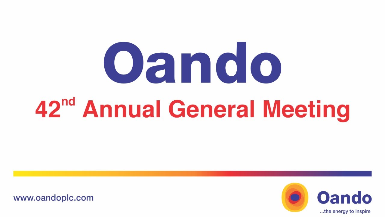Oando PLC 42nd Annual General Meeting 2021