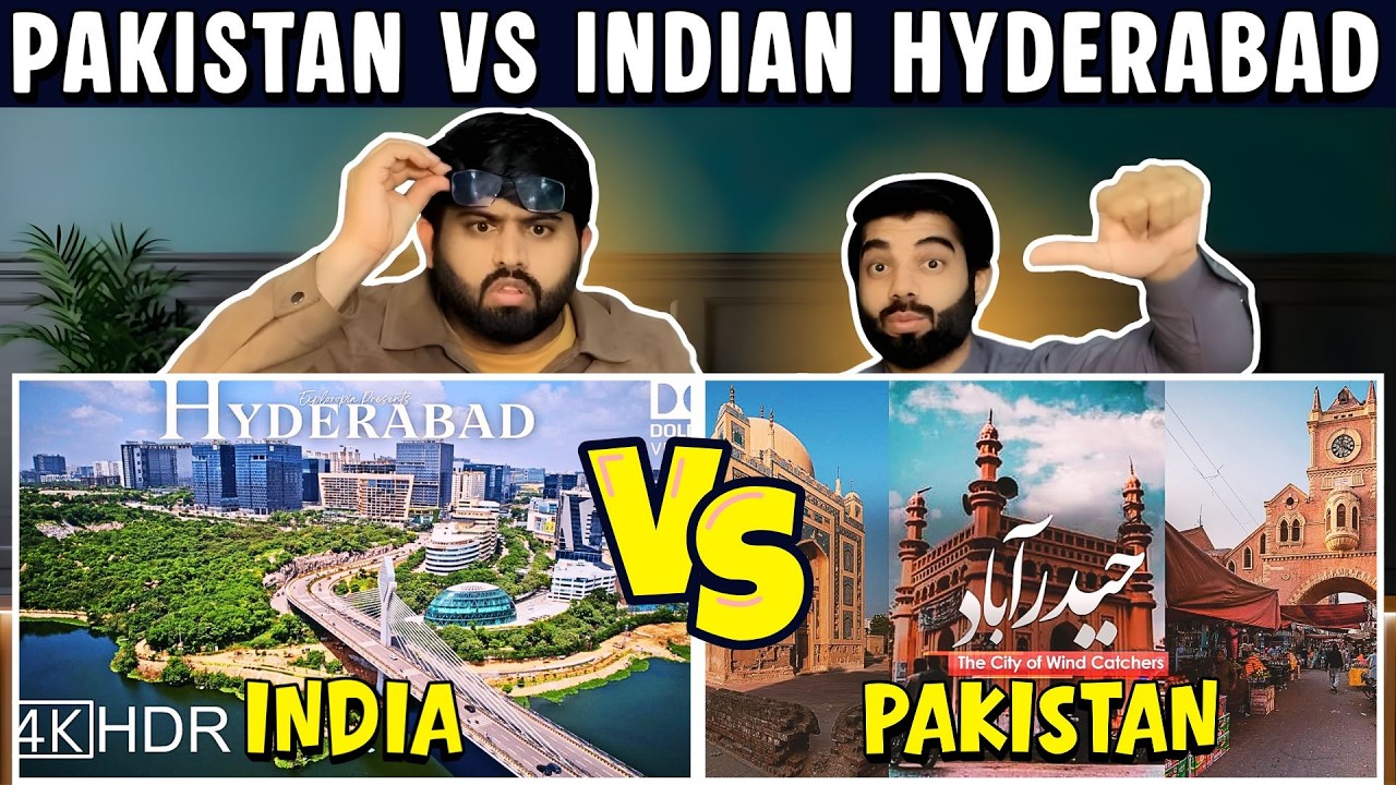 Pakistani Reaction on Pakistan vs India Hyderabad City Comparison🔥