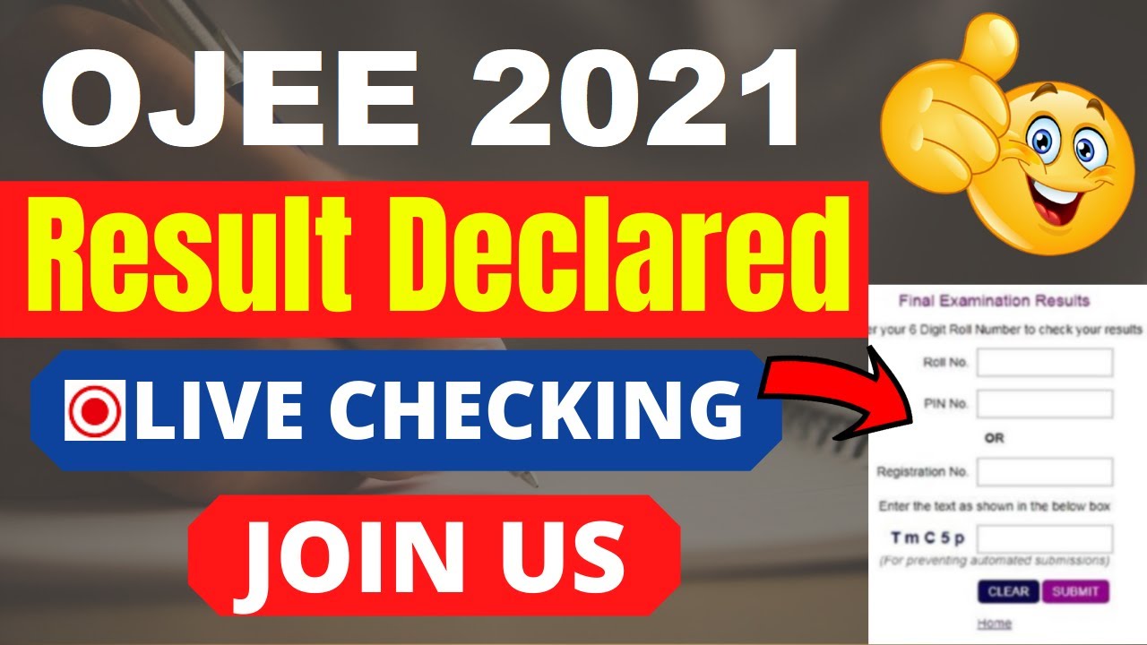 OJEE 2021 Result (Declared) - Check OJEE Result 2021 Here