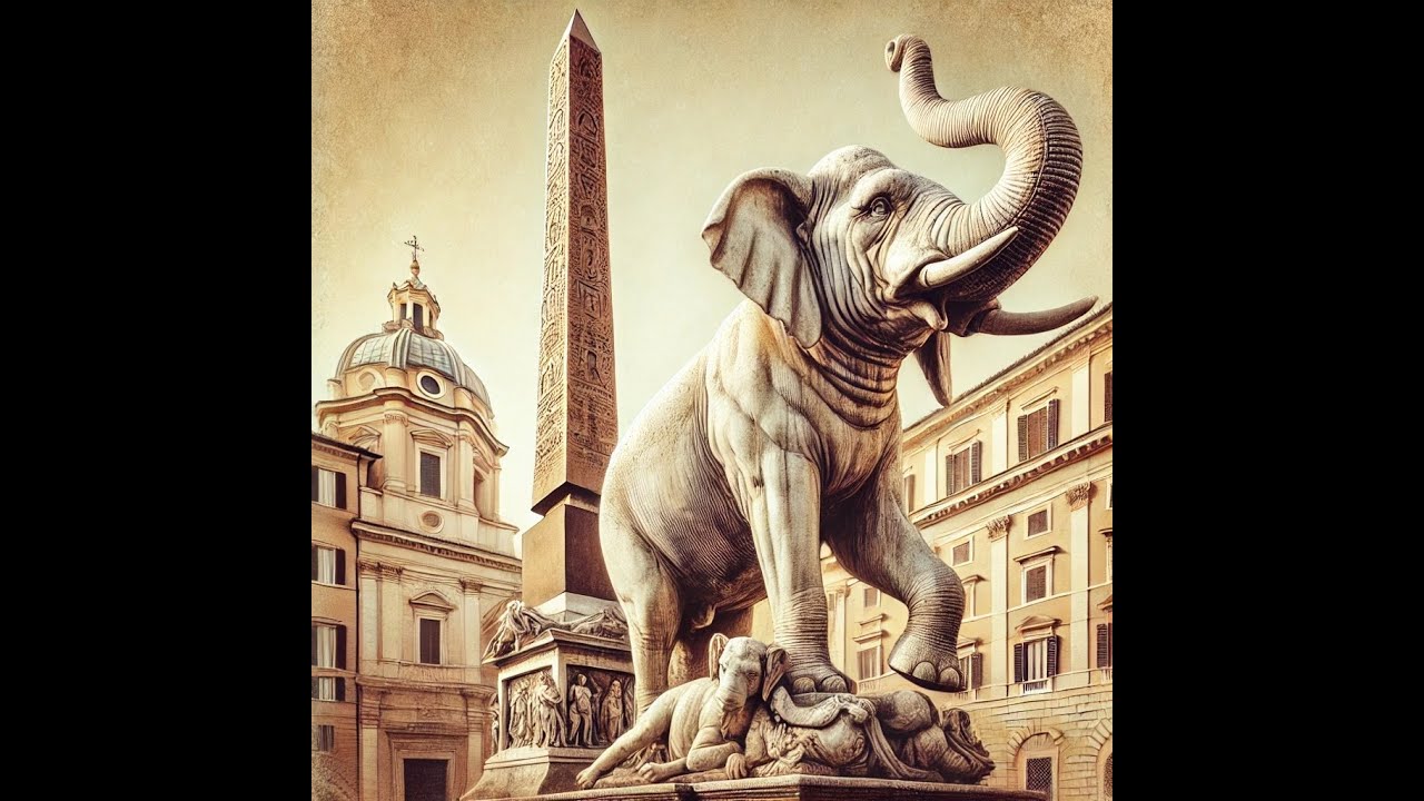 Day 2 Rome: Bernin's Elephant and Obelisk