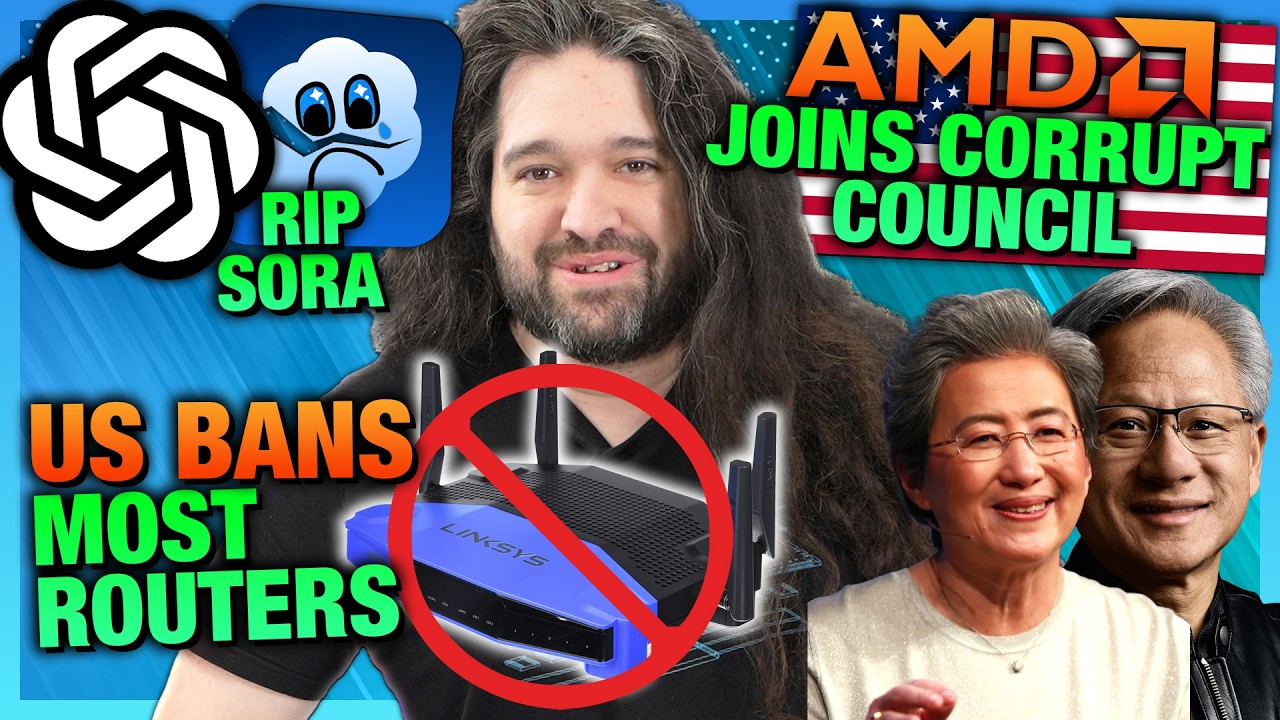HW News - US Bans Most Routers - Shortage Likely, AMD Joins Corrupt Council, CPU Price Hike