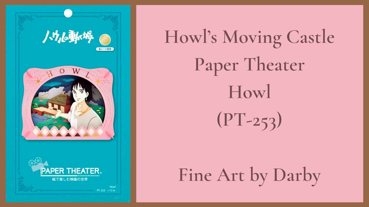 Howl PT-253  - Paper Theater Build with Me   (ハウルの動く城 ペーパーシアター【ハウル】PT-253)