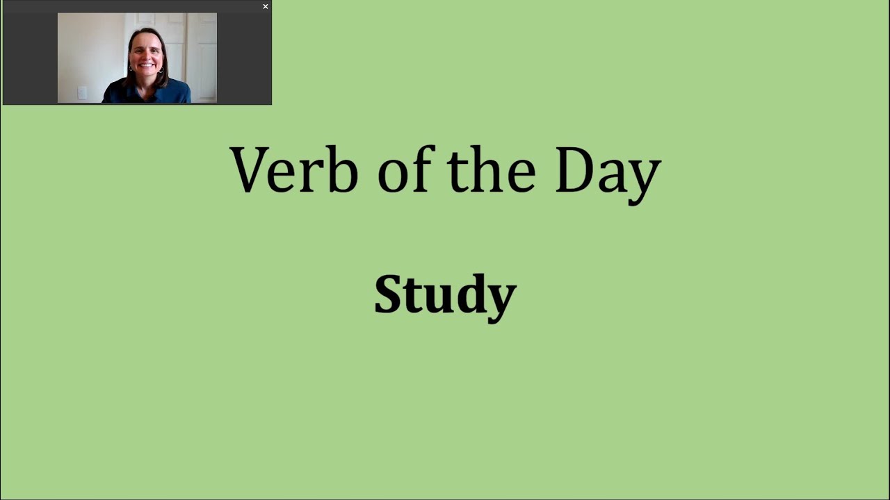 Verb of the Day - Study