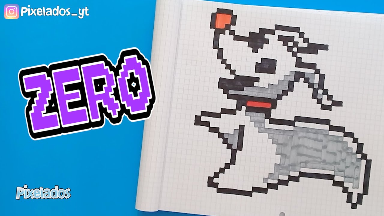 COMO DIBUJAR ZERO del EXTRAÑO MUNDO DE JACK PIXEL ART - PIXELADOS
