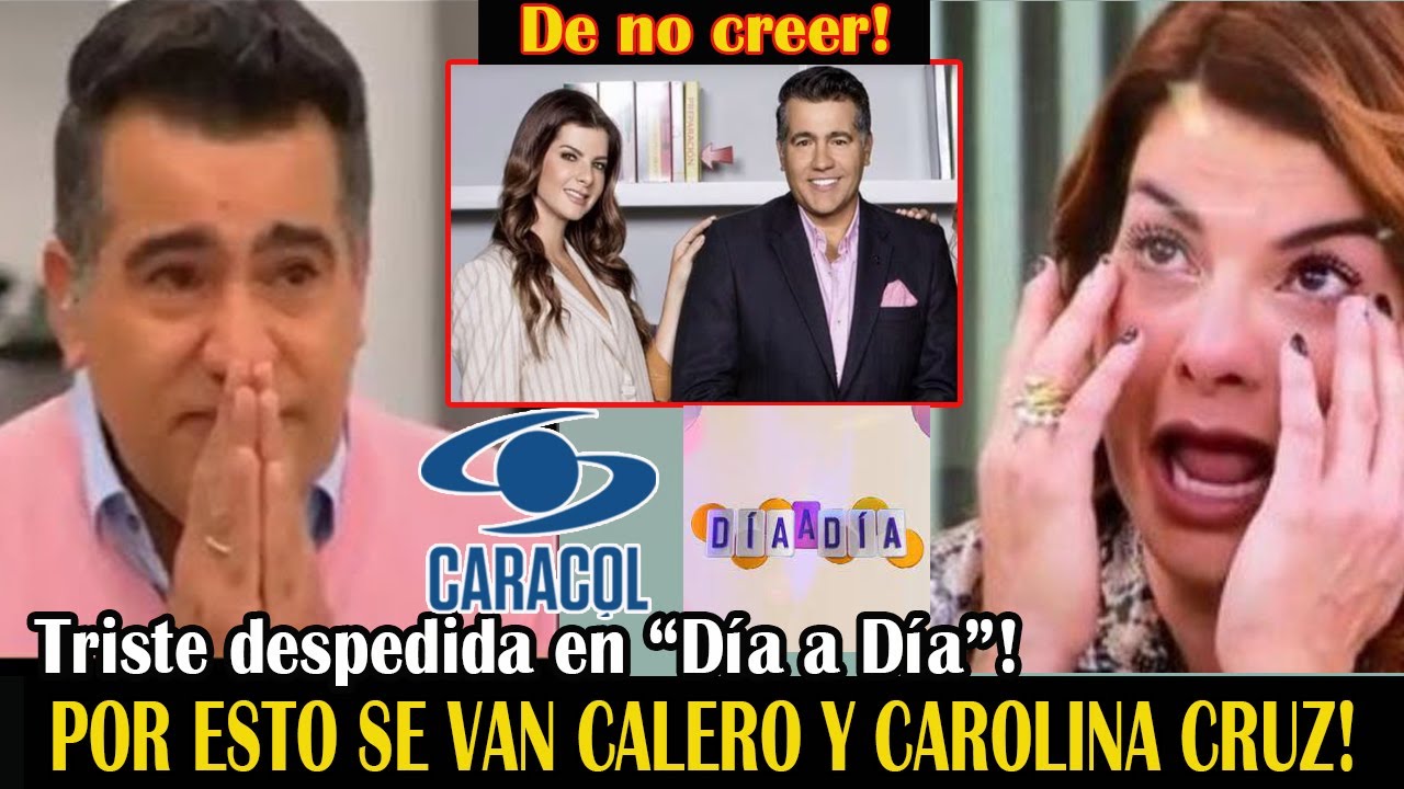 🚨Atenci&oacute;n! CAROLINA CRUZ Y CALERO! La verdadera raz&oacute;n de su salida de  