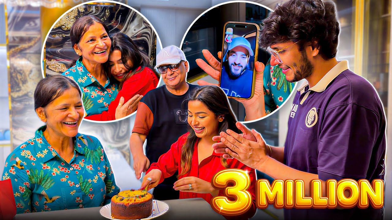 Ruchika ke 3 million ka celebration 🎉 