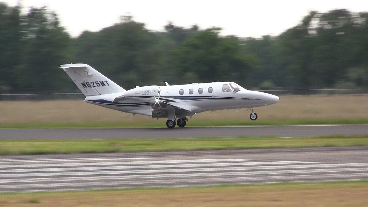 Cessna 525 Citation M2 ► landing - Takeoff ✈ Groningen Airport Eelde