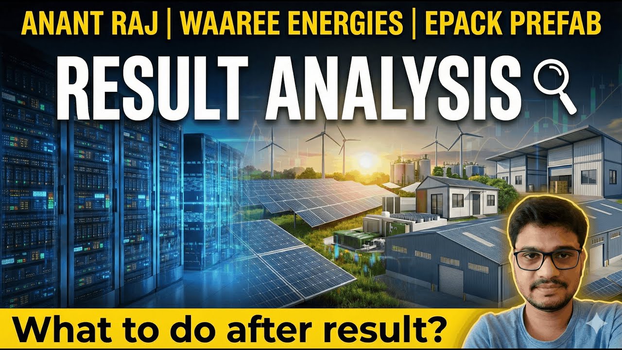 Results Analysis 🔍 | Anant Raj, Waaree Energies & EPACK Prefab | What Next?
