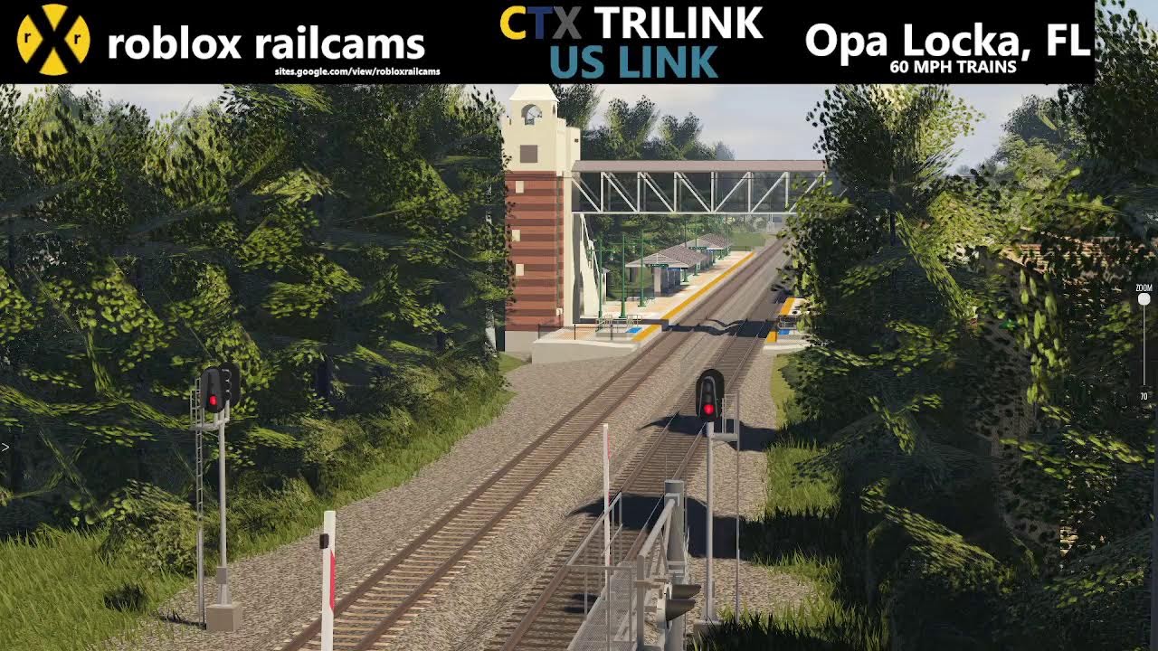 🔴Opa Locka, FL Railcam Live🔴| Roblox Railcams
