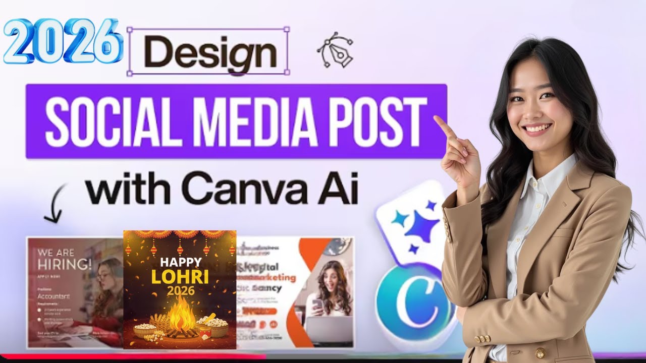 Happy Lohri 2026 🔥 | Canva Poster Design