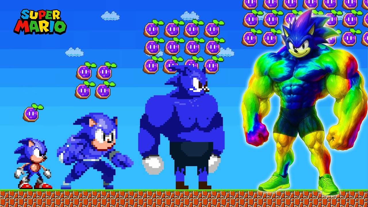 Sonic GROWING UP to the Extreme Muscle Ever!