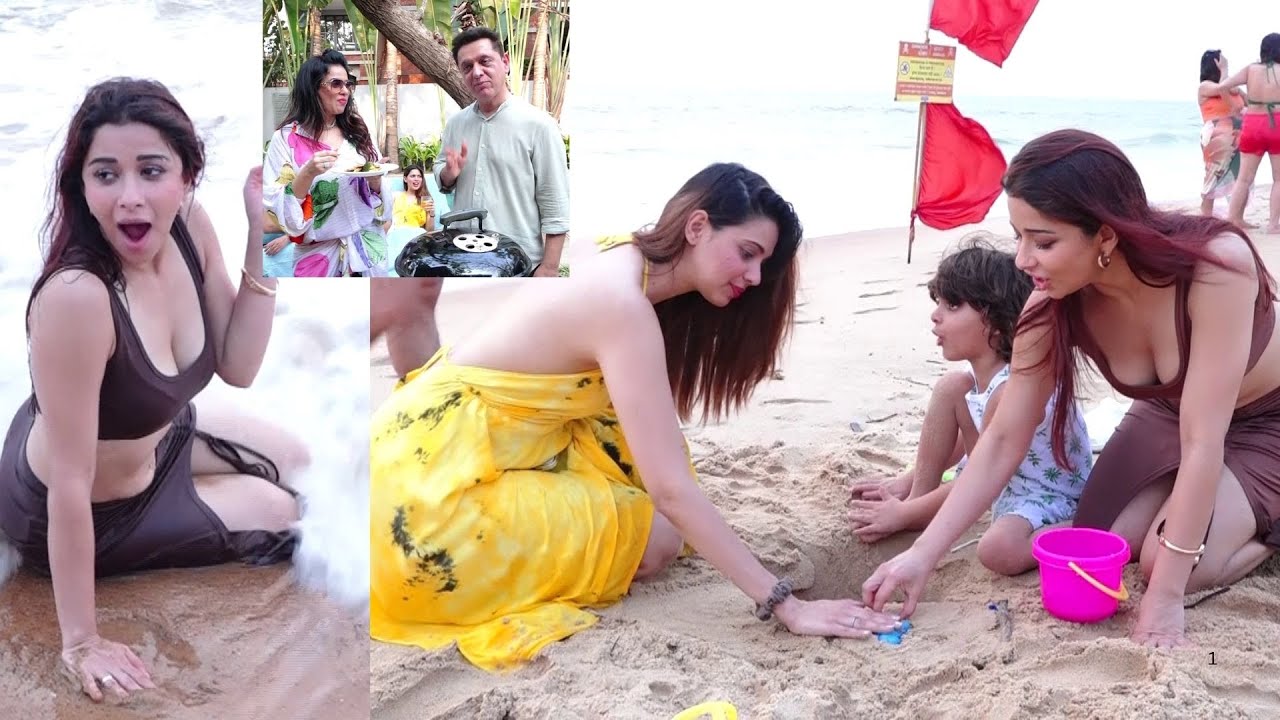 Nyra Bannerjee, Alice Kaushik, Tajinder Bagga Enjoy On Beach At Sara & Arfeen Wedding Anniversary