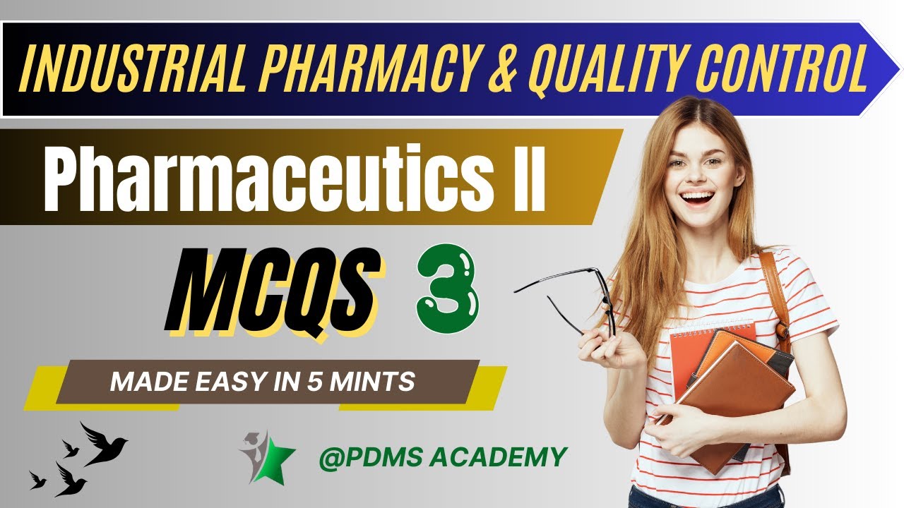 Industrial pharmacy and quality control Top 300 MCQs |part 03| #pharmamcqs