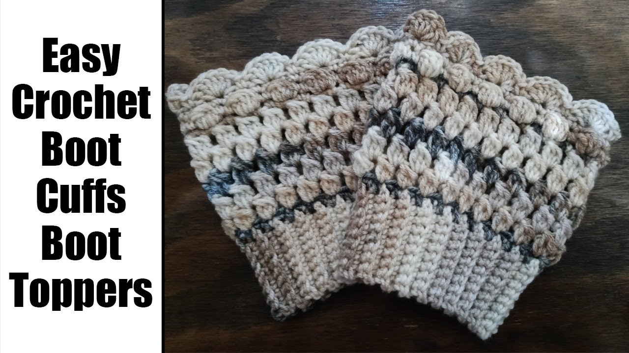 How to Crochet a Boot Cuff /Boot Topper for Beginners and up
