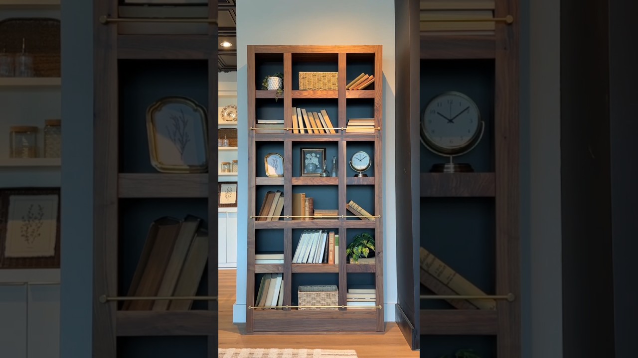 A sliding Bookshelf door has never been easier to buy #cozyhome #bookshelf