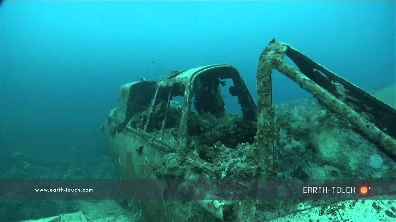 Divers explore sunken war plane