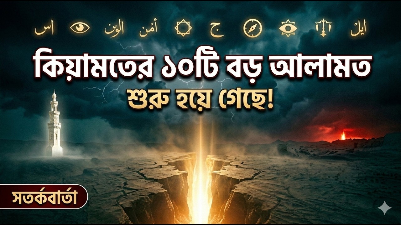 কিয়ামতের ১০টি বড় আলামত শুরু হয়ে গেছে! | ভয়ংকর সত্য যা সবার জানা দরকার | Islamic light bangla