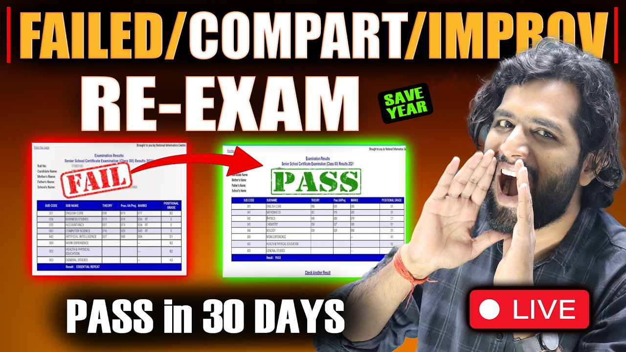 LIVE CBSE Class 12 Result 2026 Out &ndash; RT, ER, Compartment & Improvement Explained | Full Guide