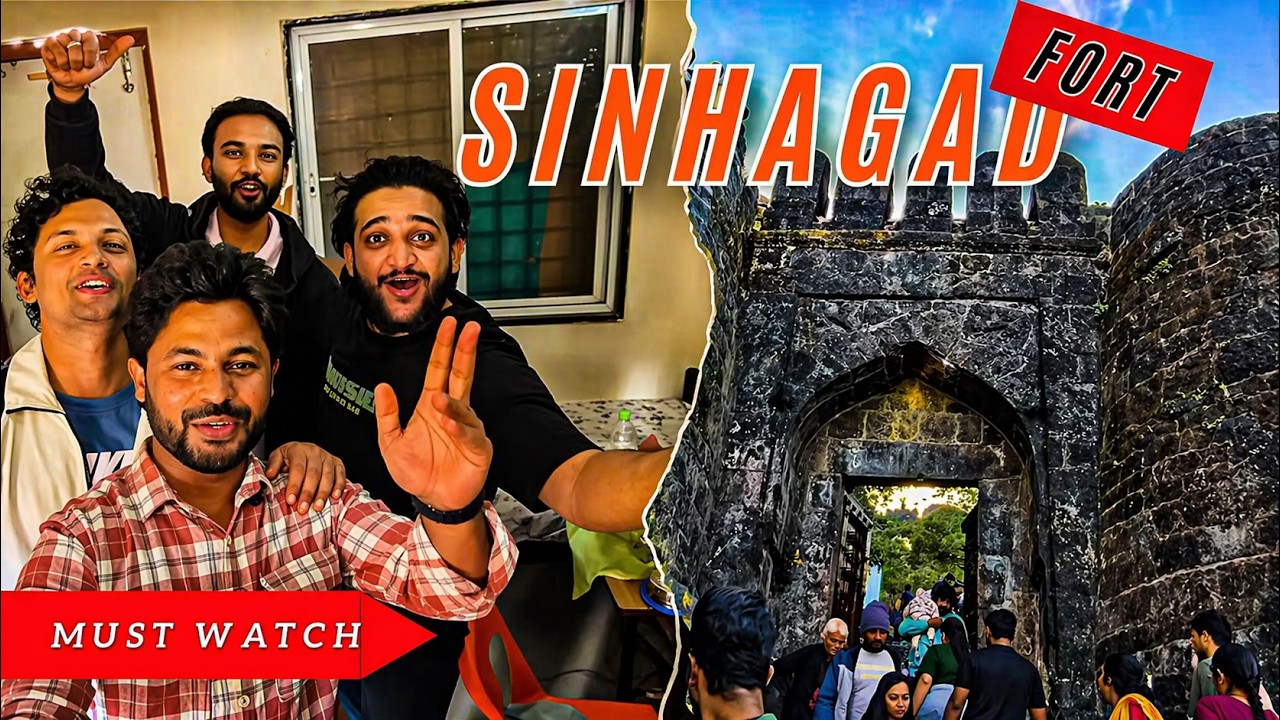 Exploring Sinhagad Fort 😍 | History + Trek | Full Vlog